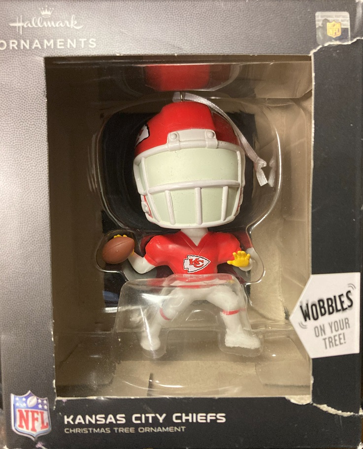 KC Chiefs Bobble Head Ornament