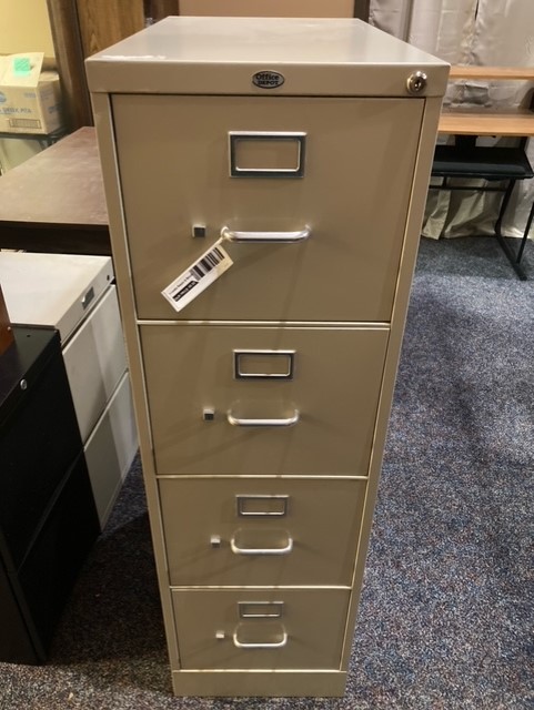 4 Drawer Filing Cabinet - W/O Keys